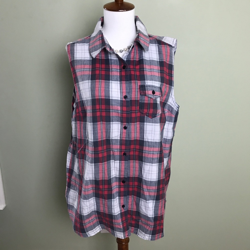 LAST CHANCE! Anthropologie Eden & Olivia Sleeveless Plaid Tunic